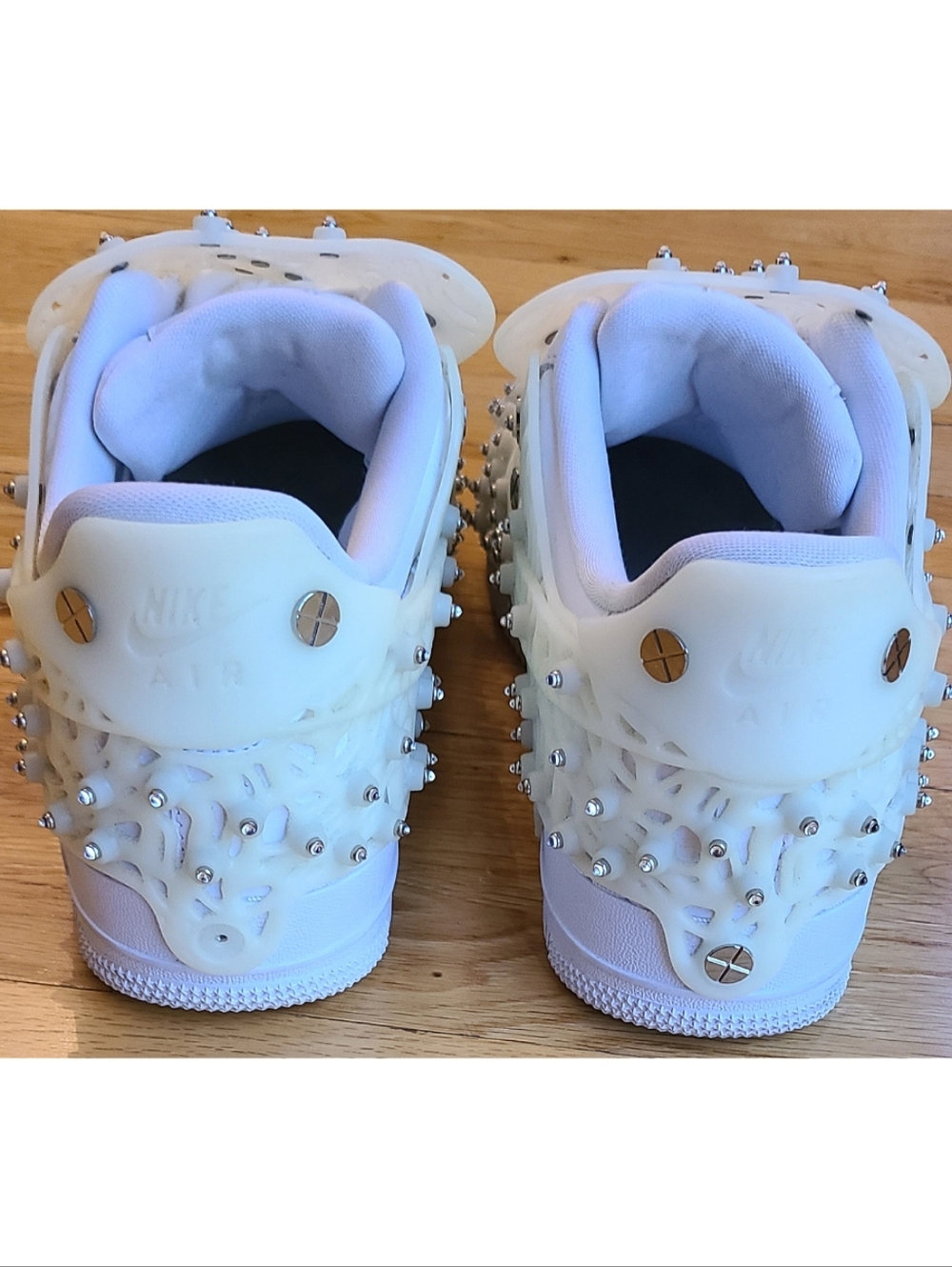 Nike Air Force 1 X Swarovski Retroreflective Crystals Sneaker Streetwear Hip Hop - Picture 13 of 16